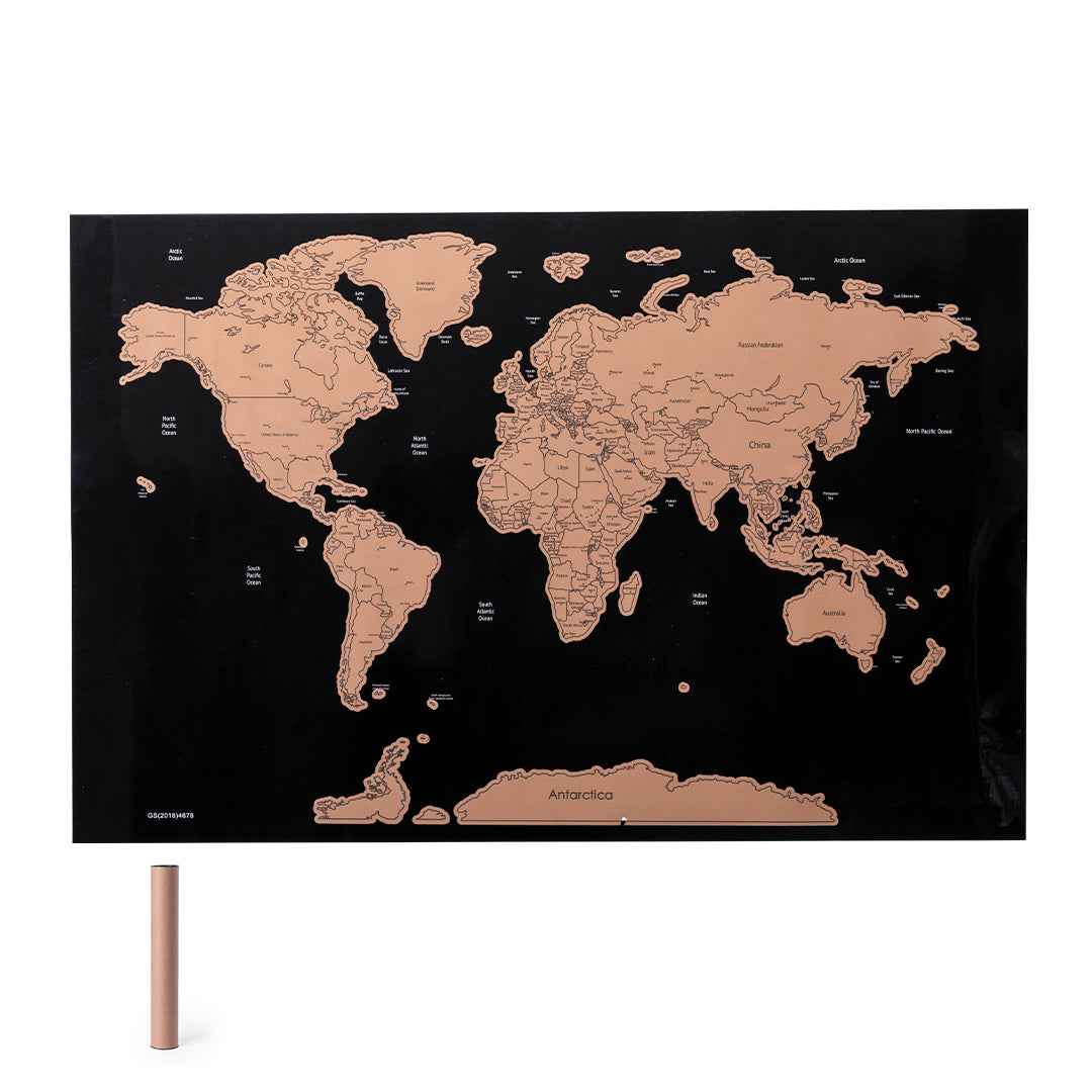 Palsy Scratch Map for Travel Lovers – Laminated Paper Travel Map