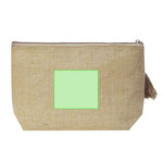 Lindak Beauty Bag – Durable Jute Nature Line with Zipper Closure