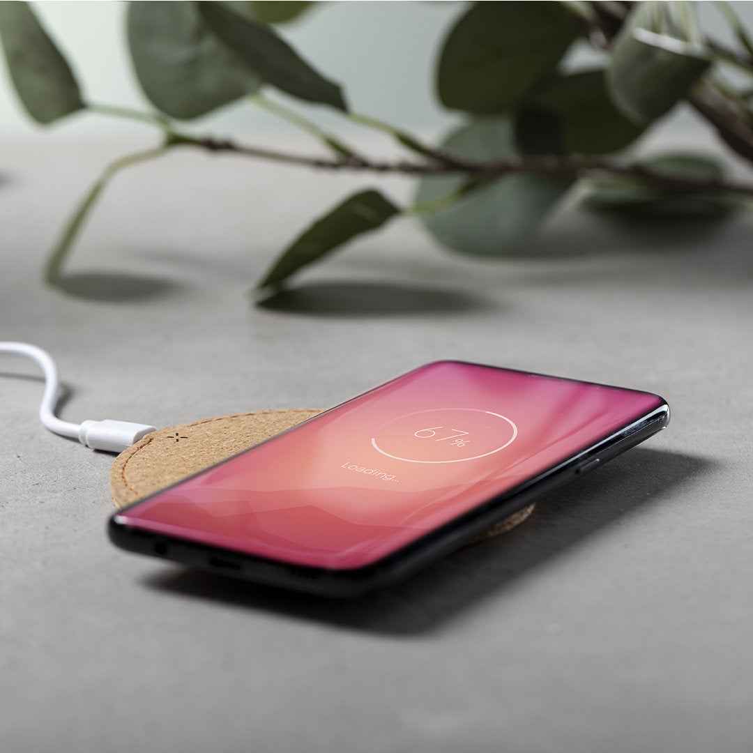 Kibox Wireless Charger – Sustainable Cork Design for Bulk Corporate Orders
