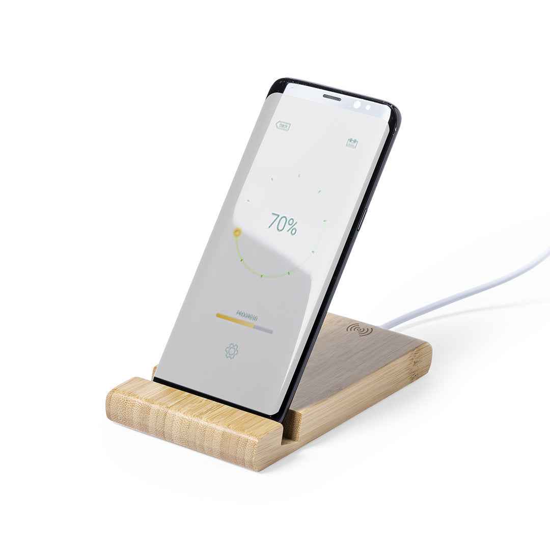 Vartol Wireless Charger with Bamboo Holder – Sustainable Charging Solution