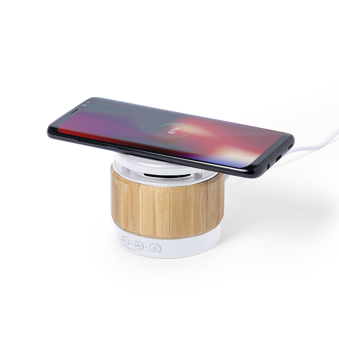 Zakrox Bluetooth Speaker with Wireless Charger – Sustainable Tech for Irish Businesses
