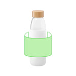 Teltox Sustainable Bottle – Eco-Friendly Glass Water Bottle with Bamboo Cap