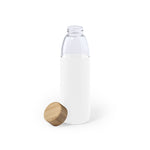 Teltox Sustainable Bottle – Eco-Friendly Glass Water Bottle with Bamboo Cap