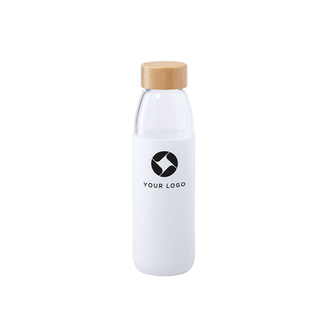 Teltox Sustainable Bottle – Eco-Friendly Glass Water Bottle with Bamboo Cap