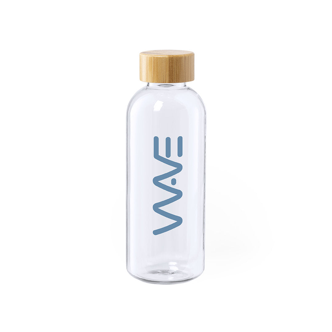 Solarix Sustainable Bottle – Eco-Friendly 600ml RPET Bottle with Bamboo Cap