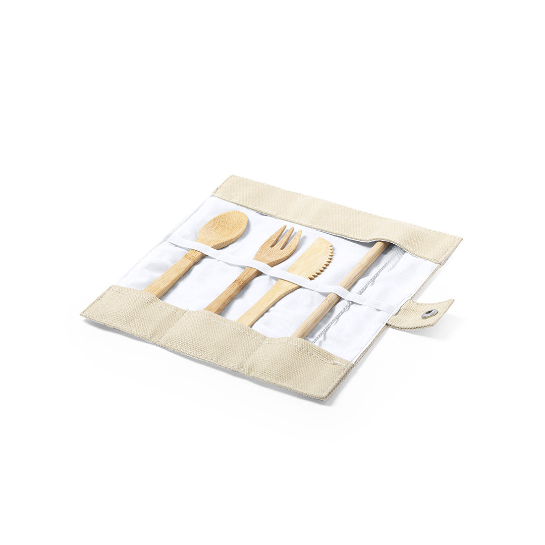 Corpax Bamboo Cutlery Set – Sustainable and Practical Takeaway Solution