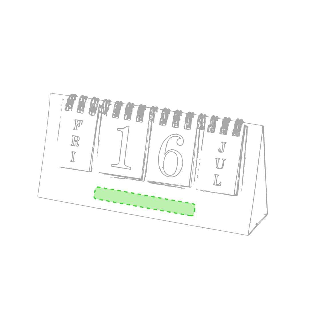 Gadner Perpetual Calendar – Eco-Friendly Office Essential