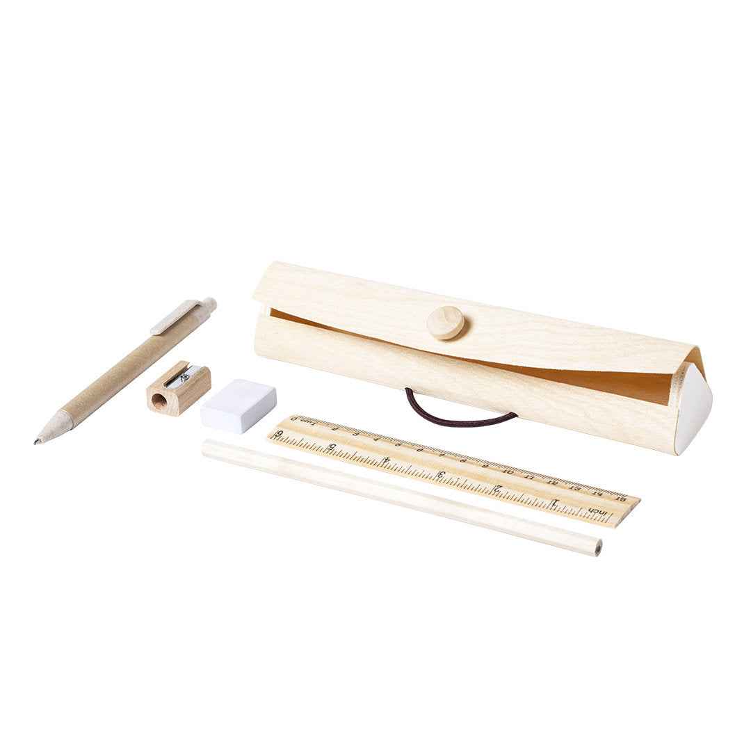 Palermo Wooden Stationery Case – Sustainable Writing Set for Businesses