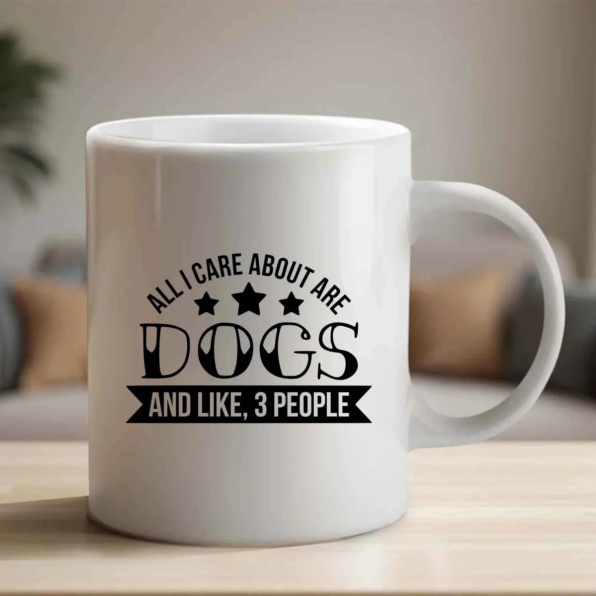All I care about are dogs and 3 people