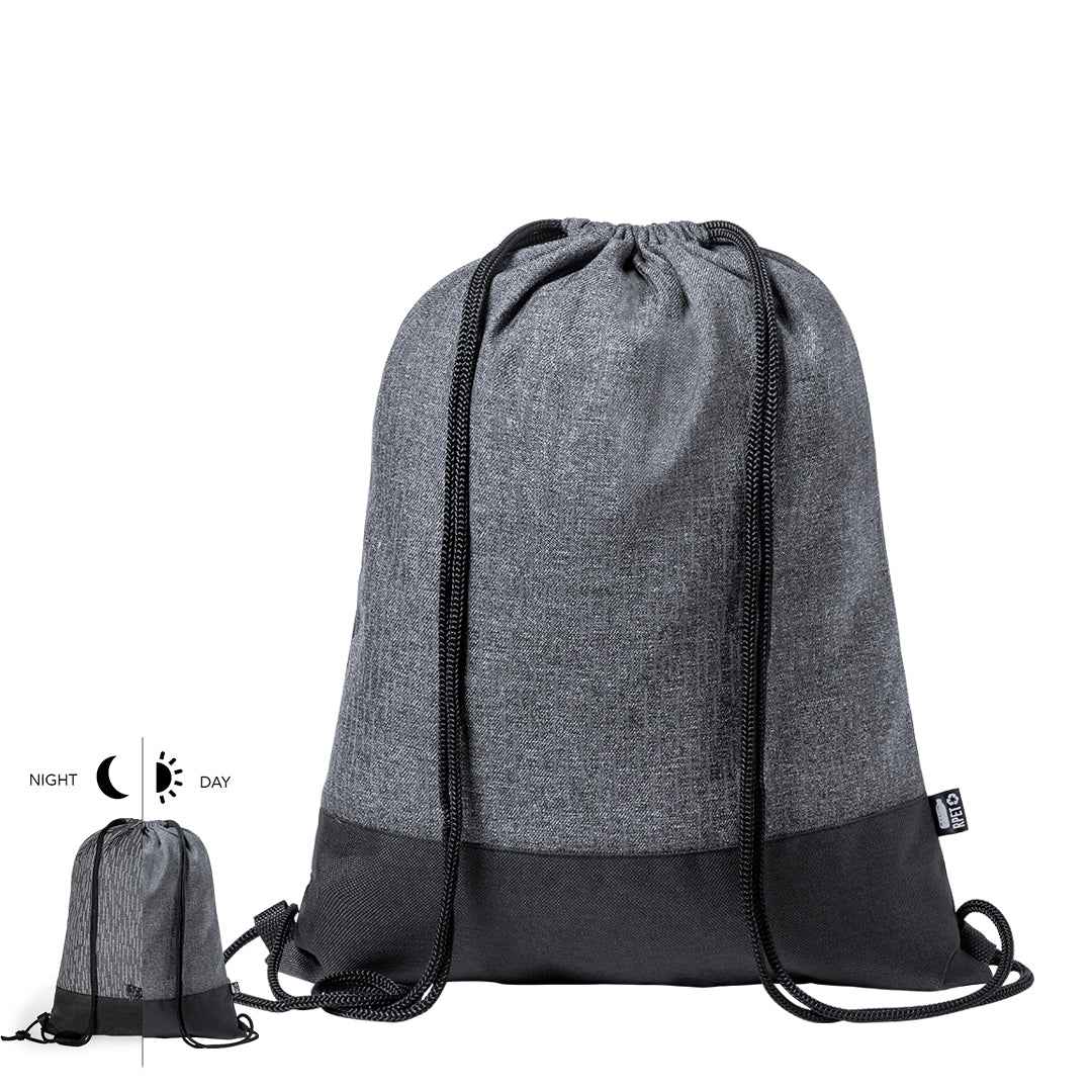 Stabby Reflective Drawstring Backpack - Durable & Sustainable