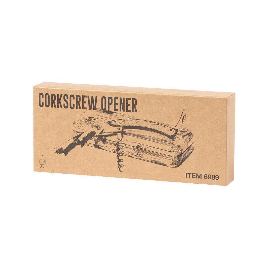 Flomek Corkscrew – Sustainable Bamboo and Metal Wine Accessory