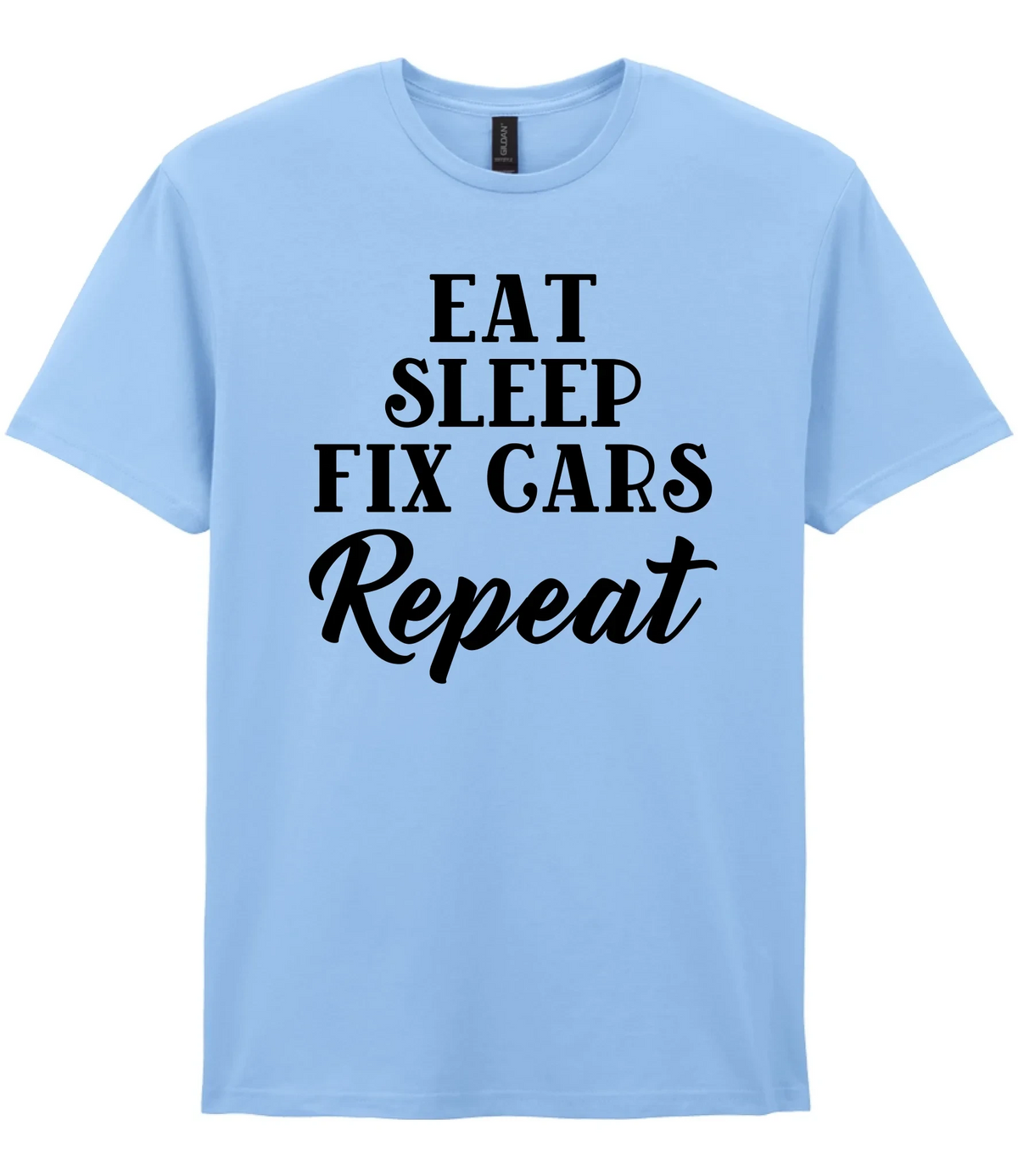 Eat Sleep Fix Cars Repeat - T-shirt