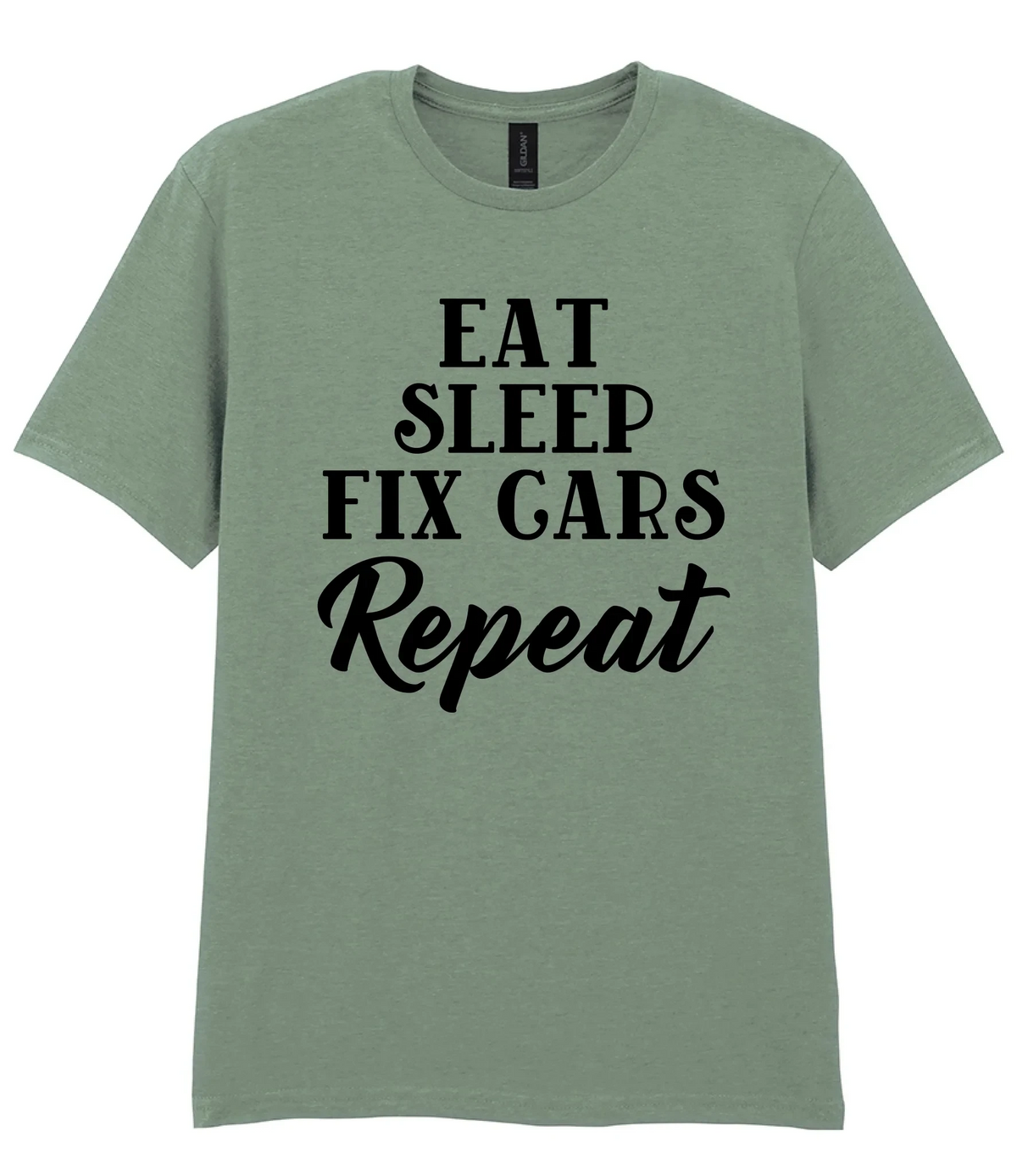 Eat Sleep Fix Cars Repeat - T-shirt