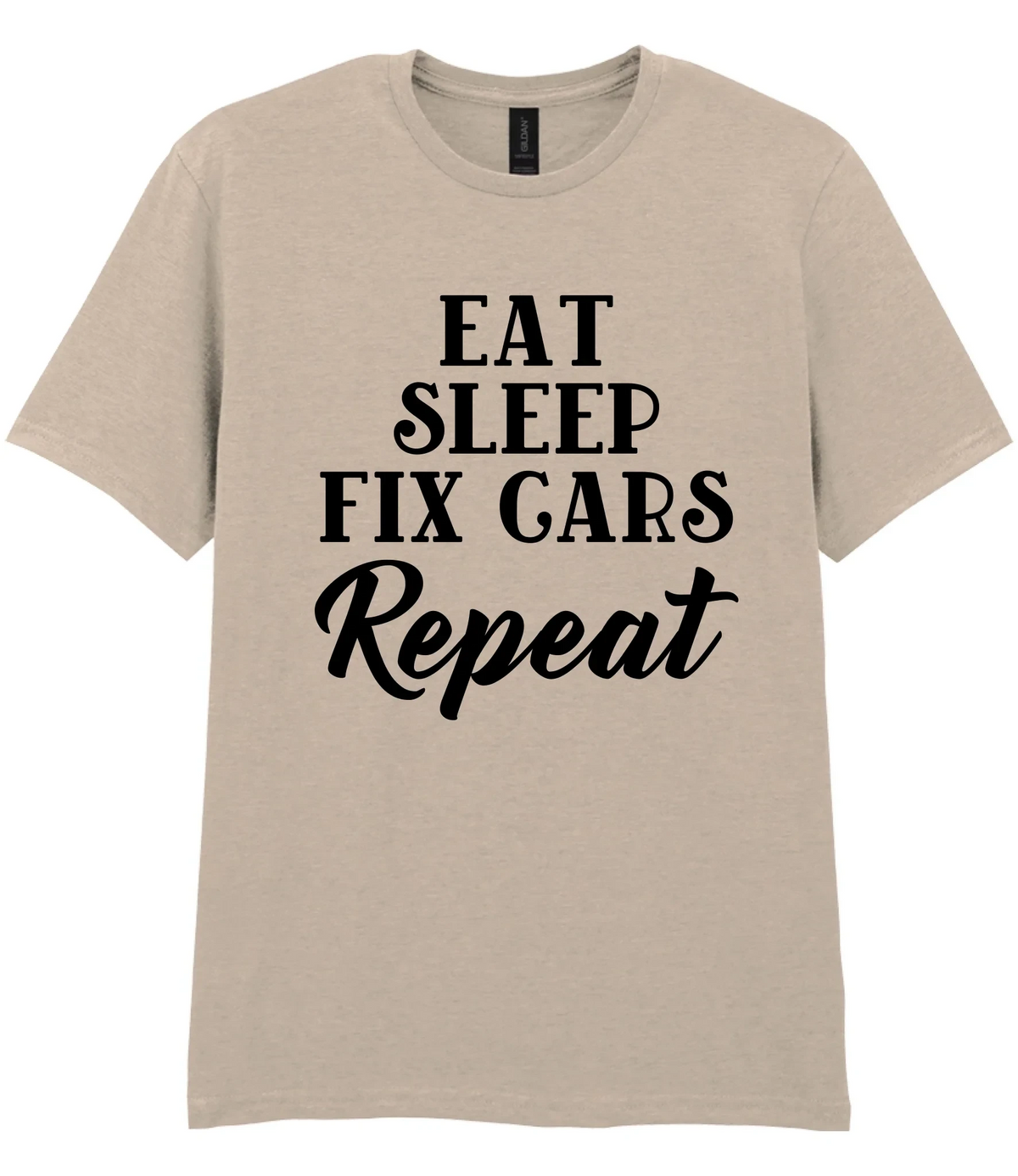 Eat Sleep Fix Cars Repeat - T-shirt