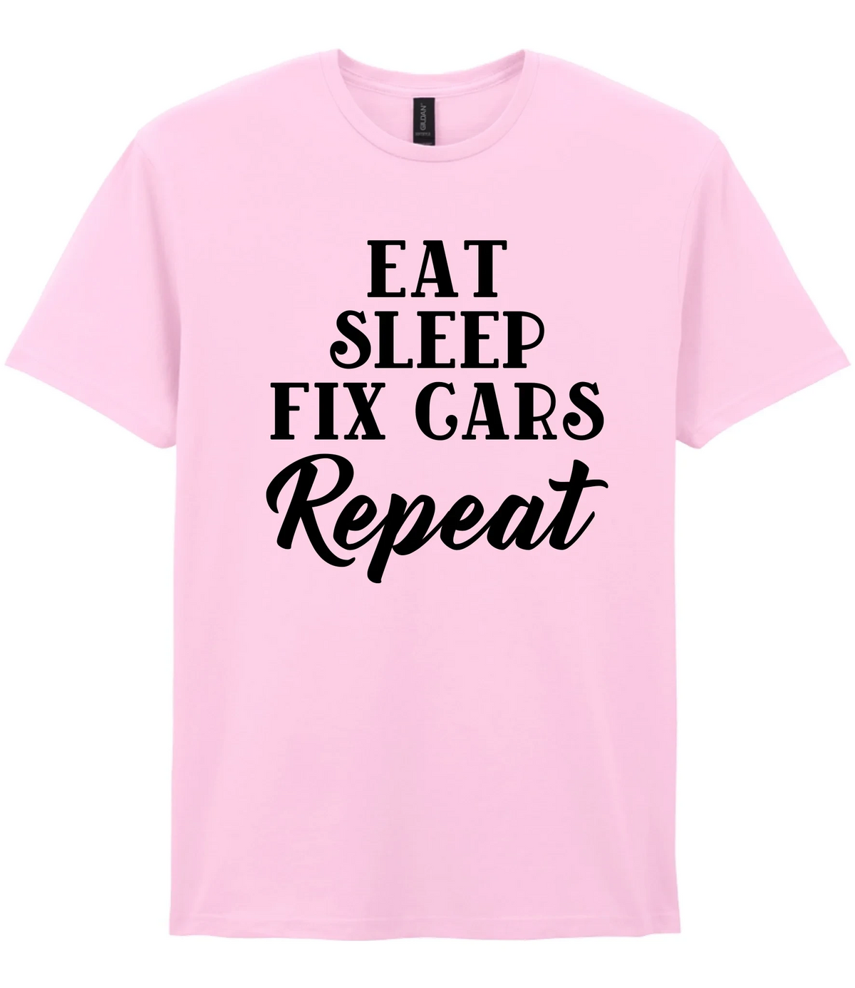 Eat Sleep Fix Cars Repeat - T-shirt