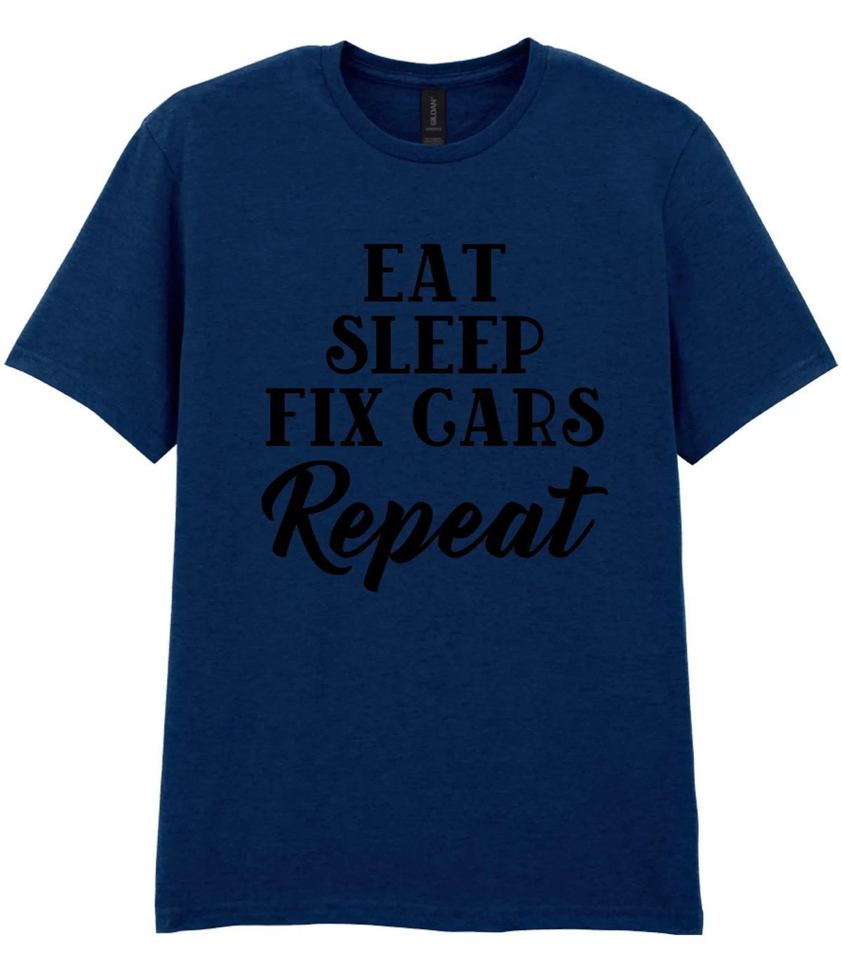 Eat Sleep Fix Cars Repeat - T-shirt