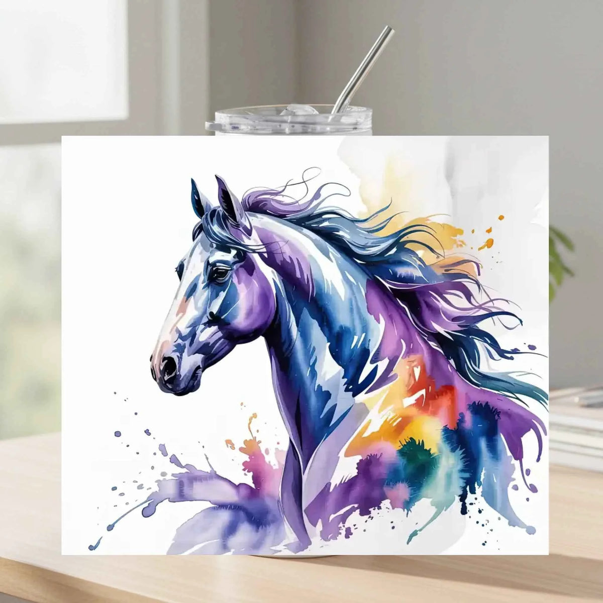 Watercolour Horse - Tumbler