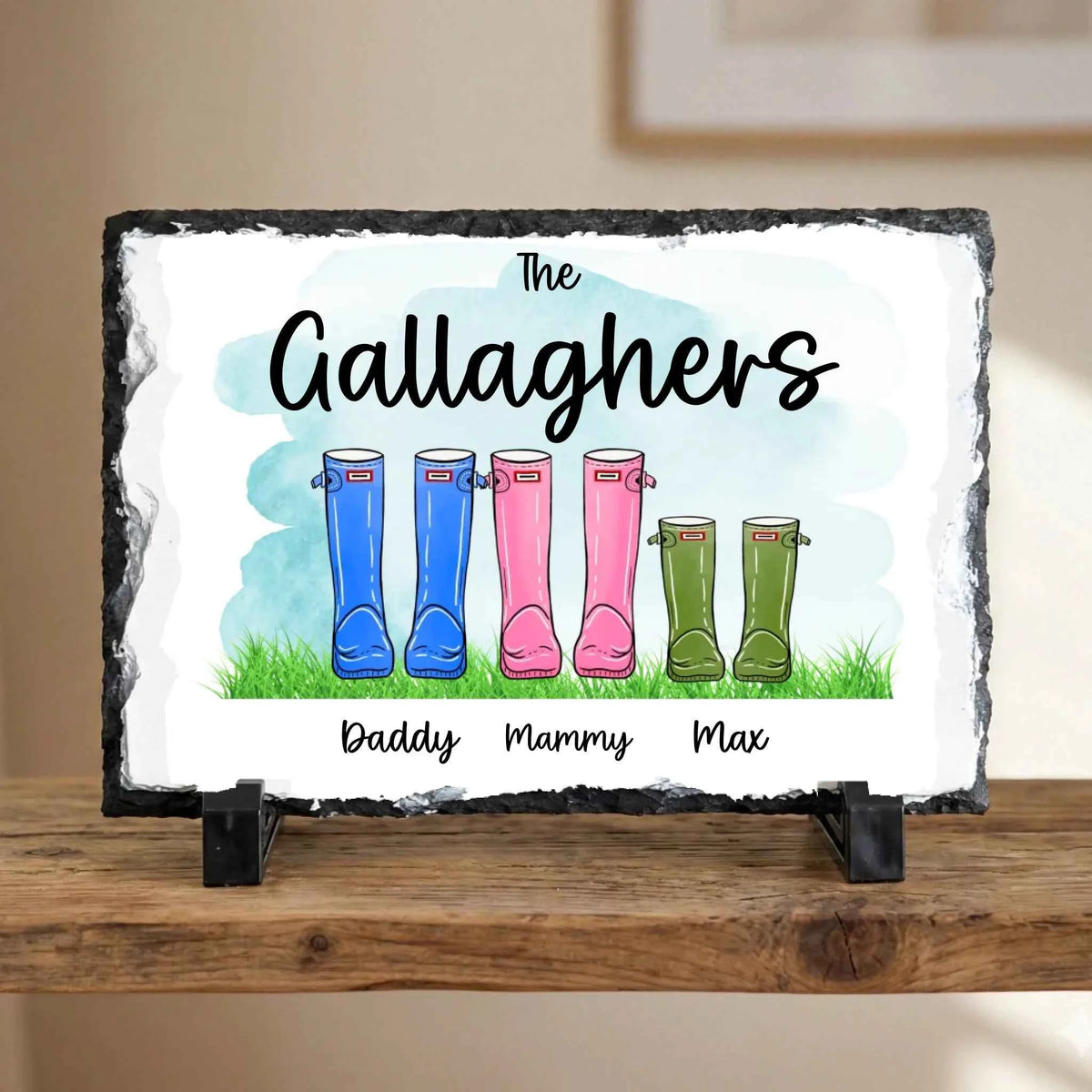 Family Of Wellies - Slate