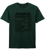 Engineer Nutritional Facts - T-shirt