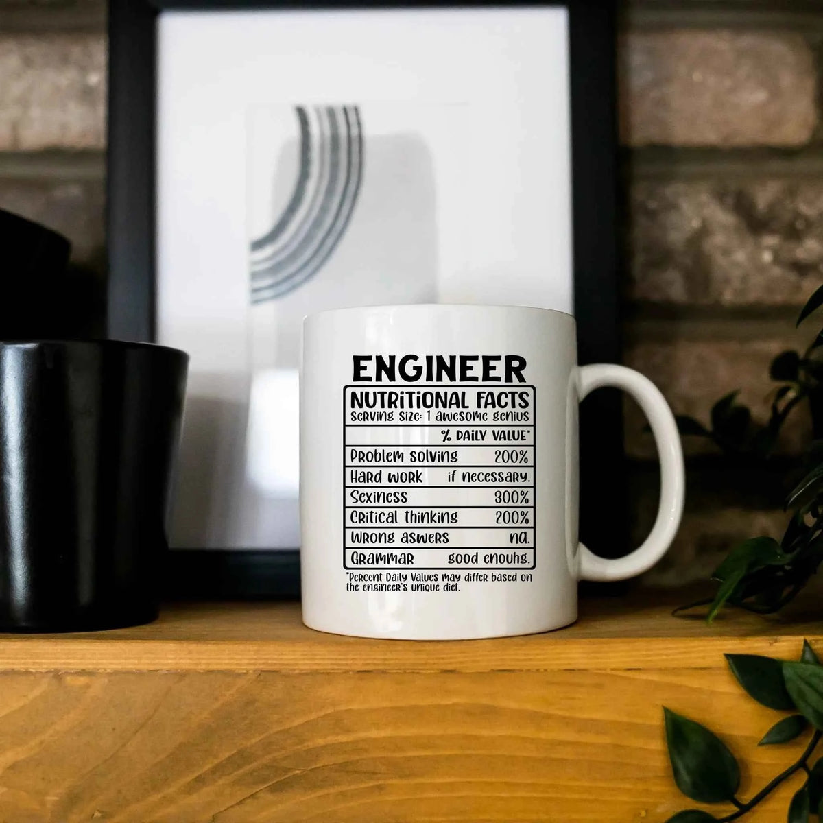 Engineer Nutritional Facts - Mug