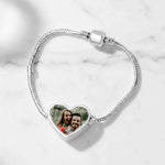 Custom Heart Photo Bracelet