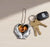 Custom Heart in Hands Keyring