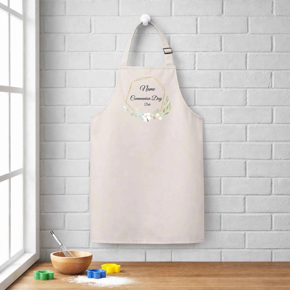 Custom Floral Communion Day - Kids Apron