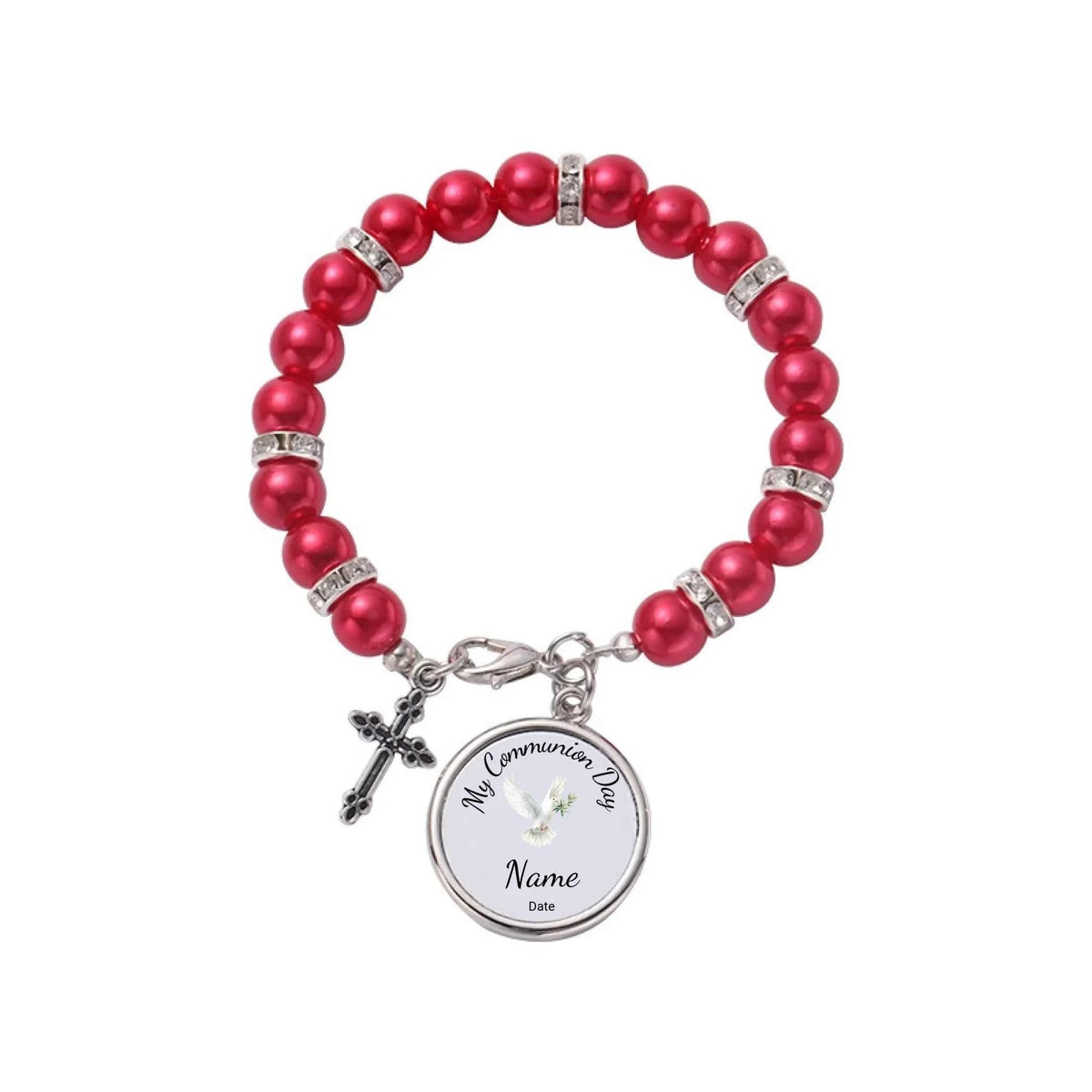 Custom Holy Communion - Rosary Bracelet