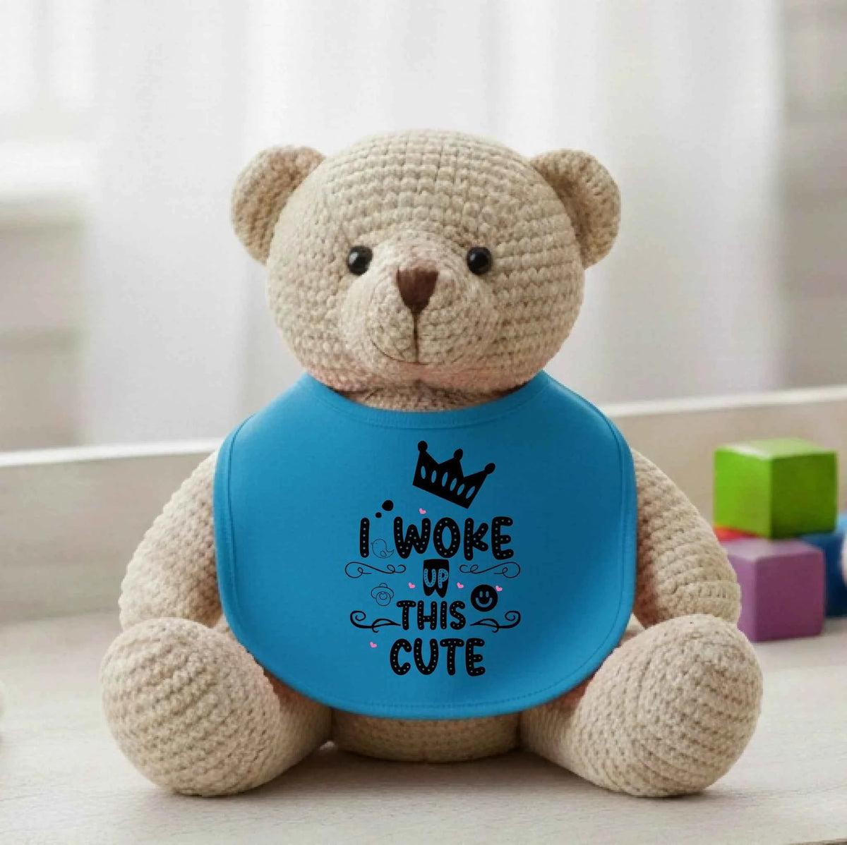 I woke up this cute - Baby Bib