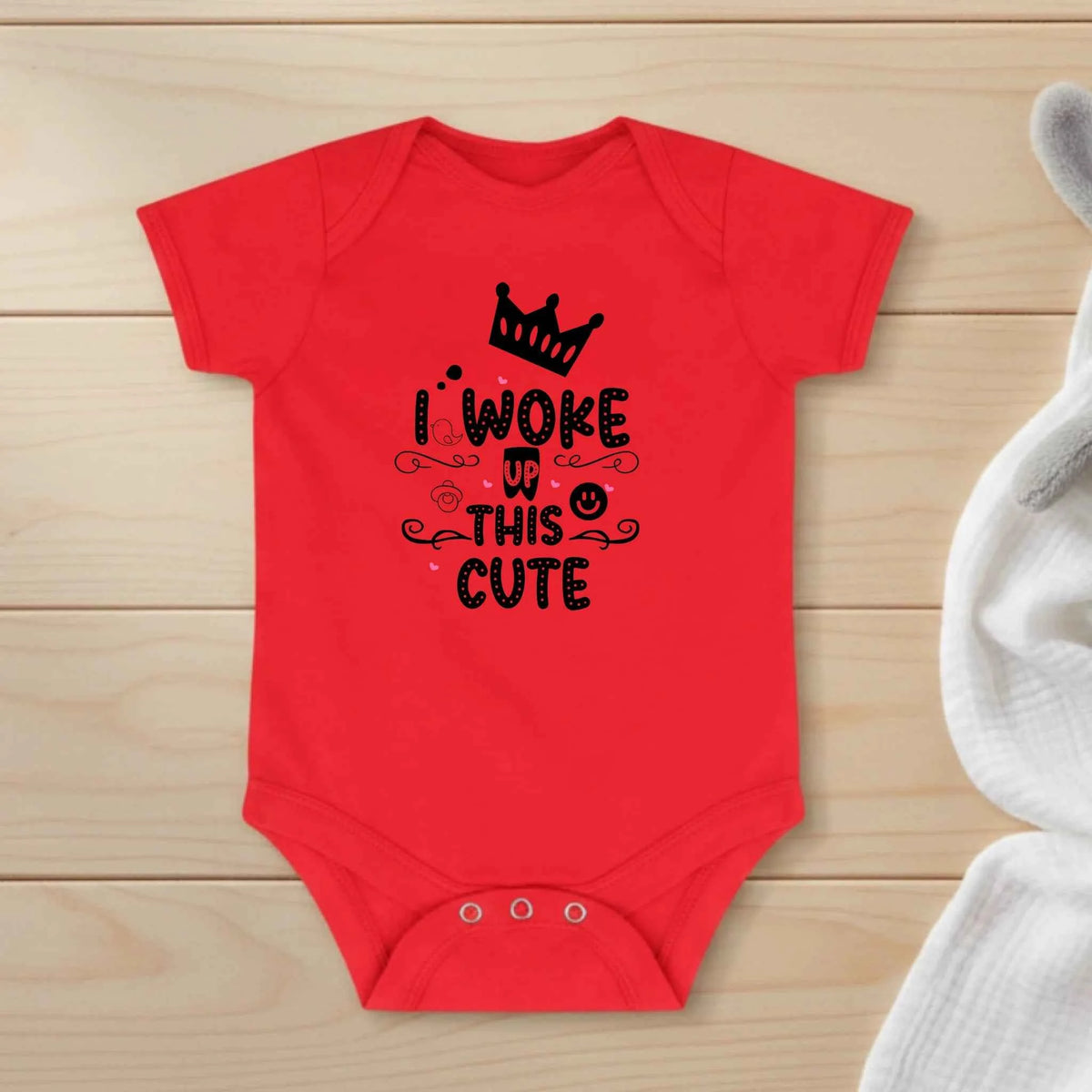 I woke up this cute - Baby Bodysuit