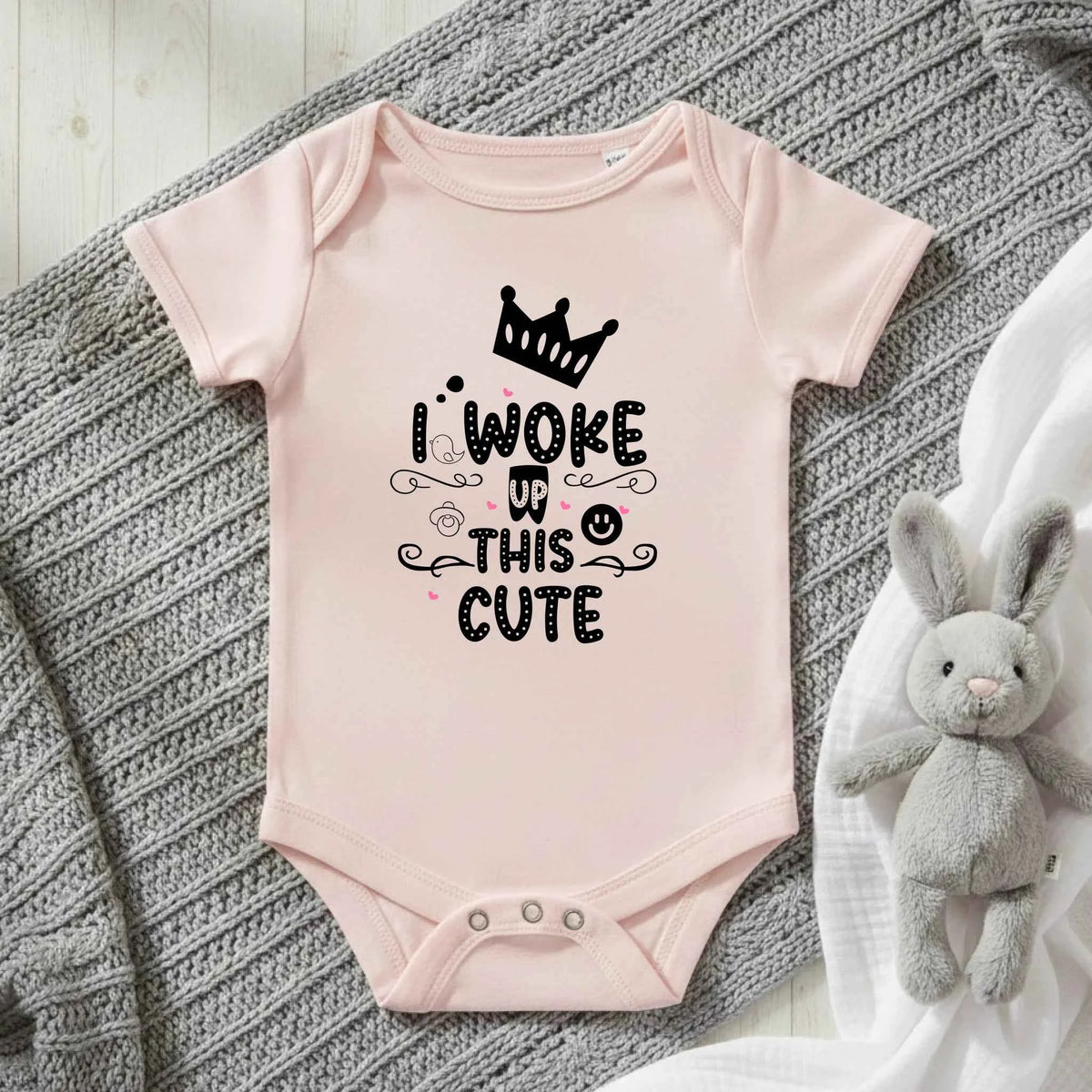 I woke up this cute - Baby Bodysuit