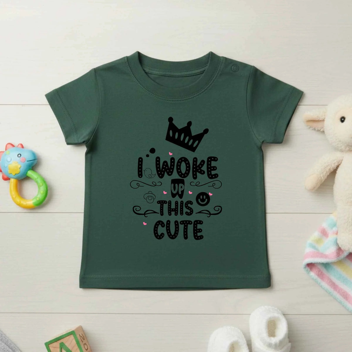 I woke up this cute - Baby T-shirt