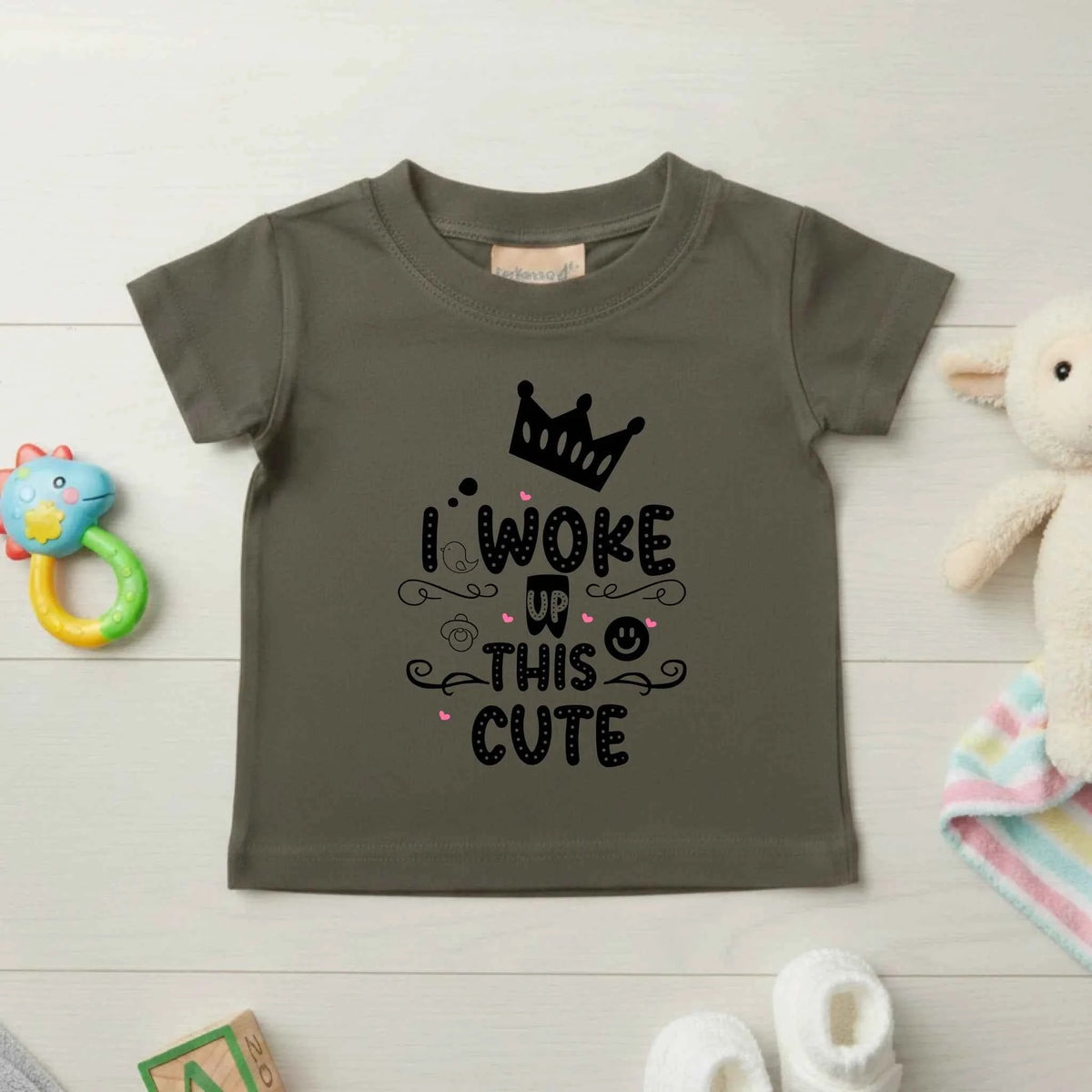 I woke up this cute - Baby T-shirt