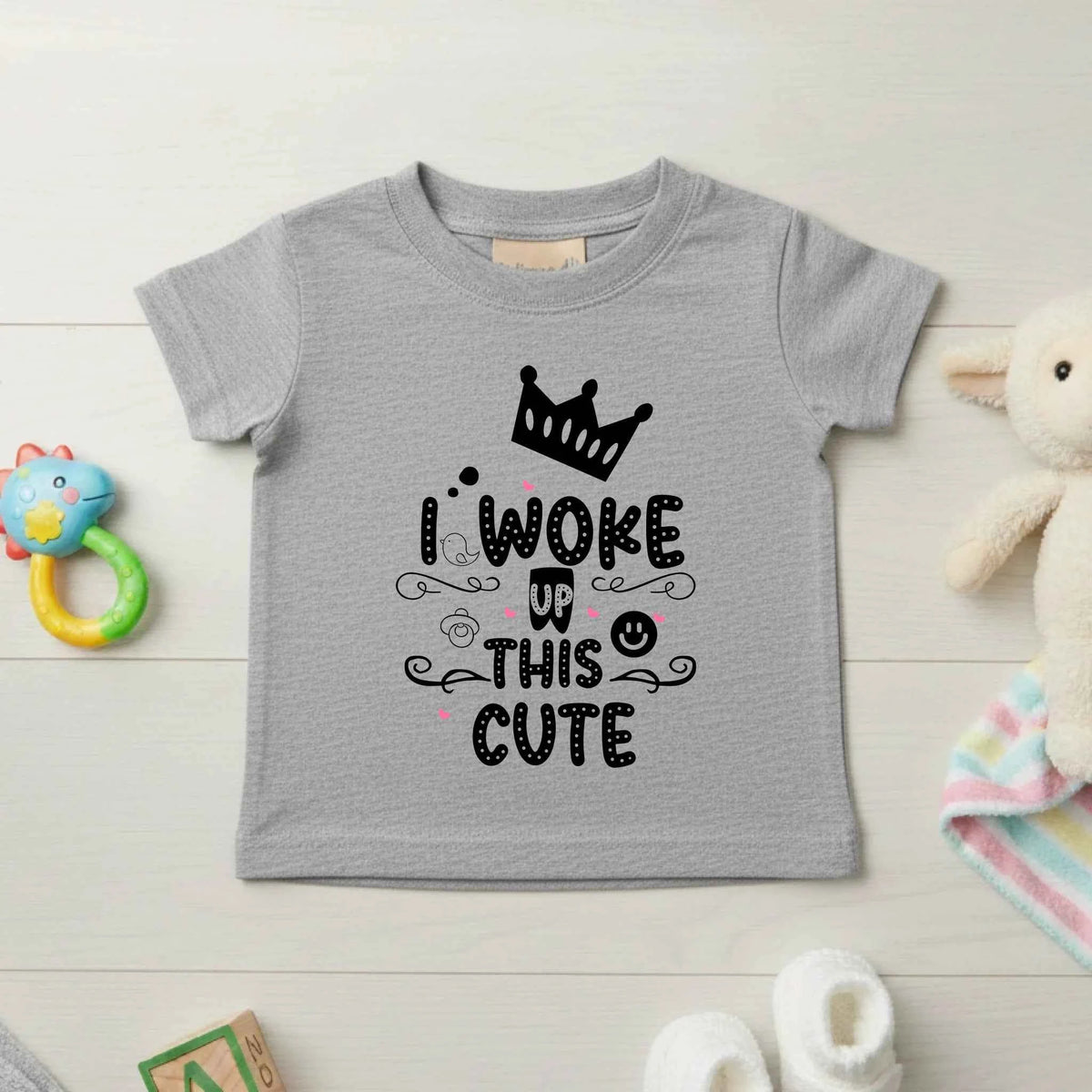 I woke up this cute - Baby T-shirt