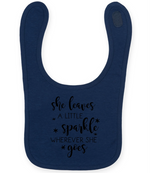 She Leaves A Little Sparkle - Baby Bib