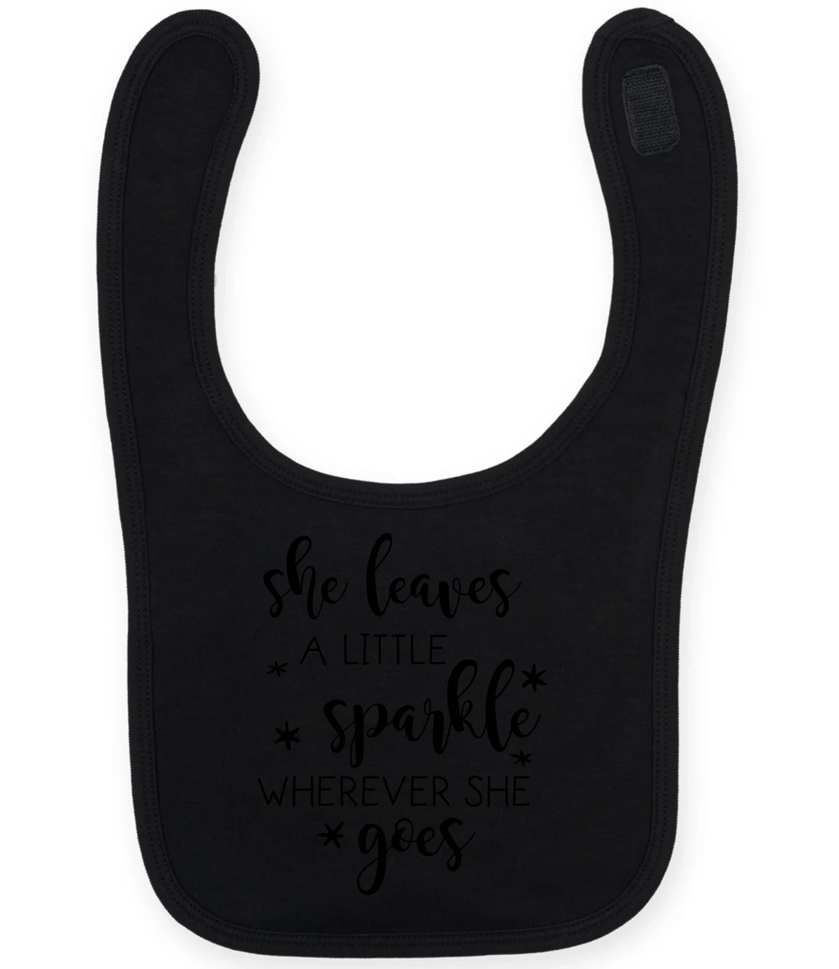 She Leaves A Little Sparkle - Baby Bib