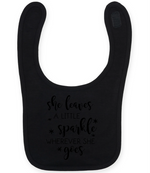 She Leaves A Little Sparkle - Baby Bib