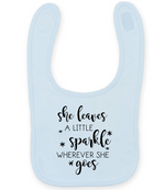 She Leaves A Little Sparkle - Baby Bib