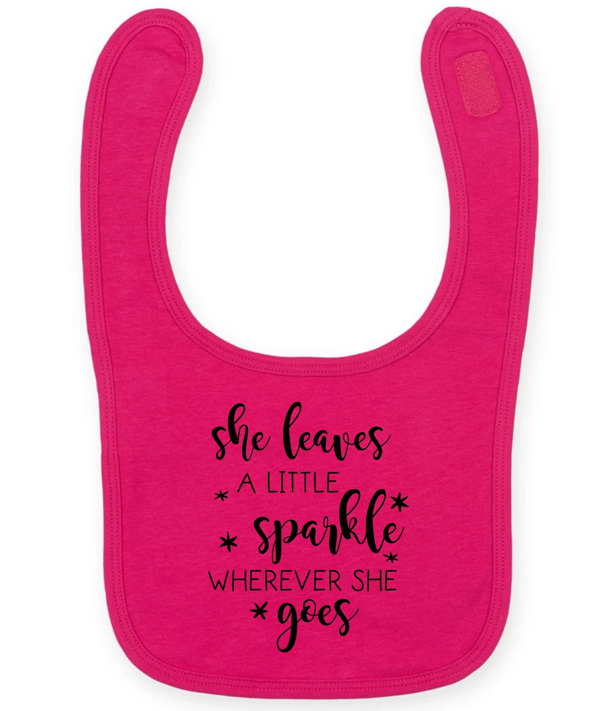 She Leaves A Little Sparkle - Baby Bib