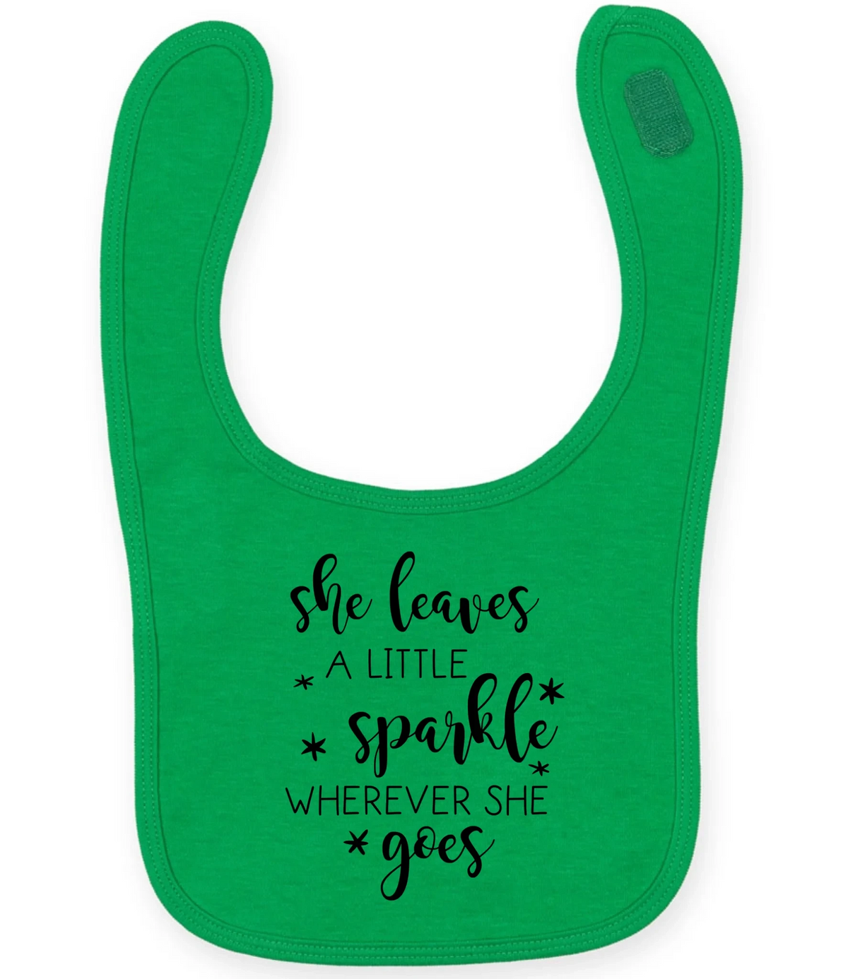 She Leaves A Little Sparkle - Baby Bib