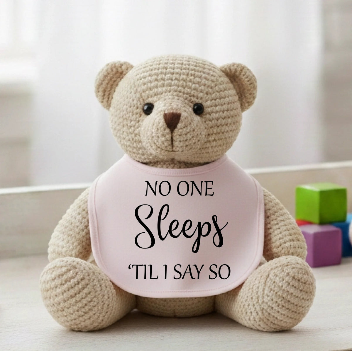 No One Sleeps Till I Say So - Baby Bib - Fou Tees