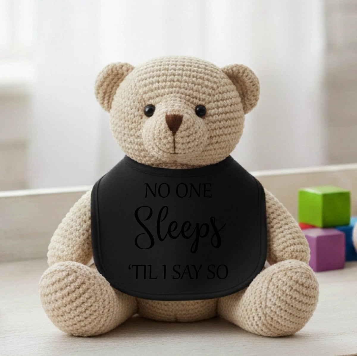 No One Sleeps Till I Say So - Baby Bib - Fou Tees