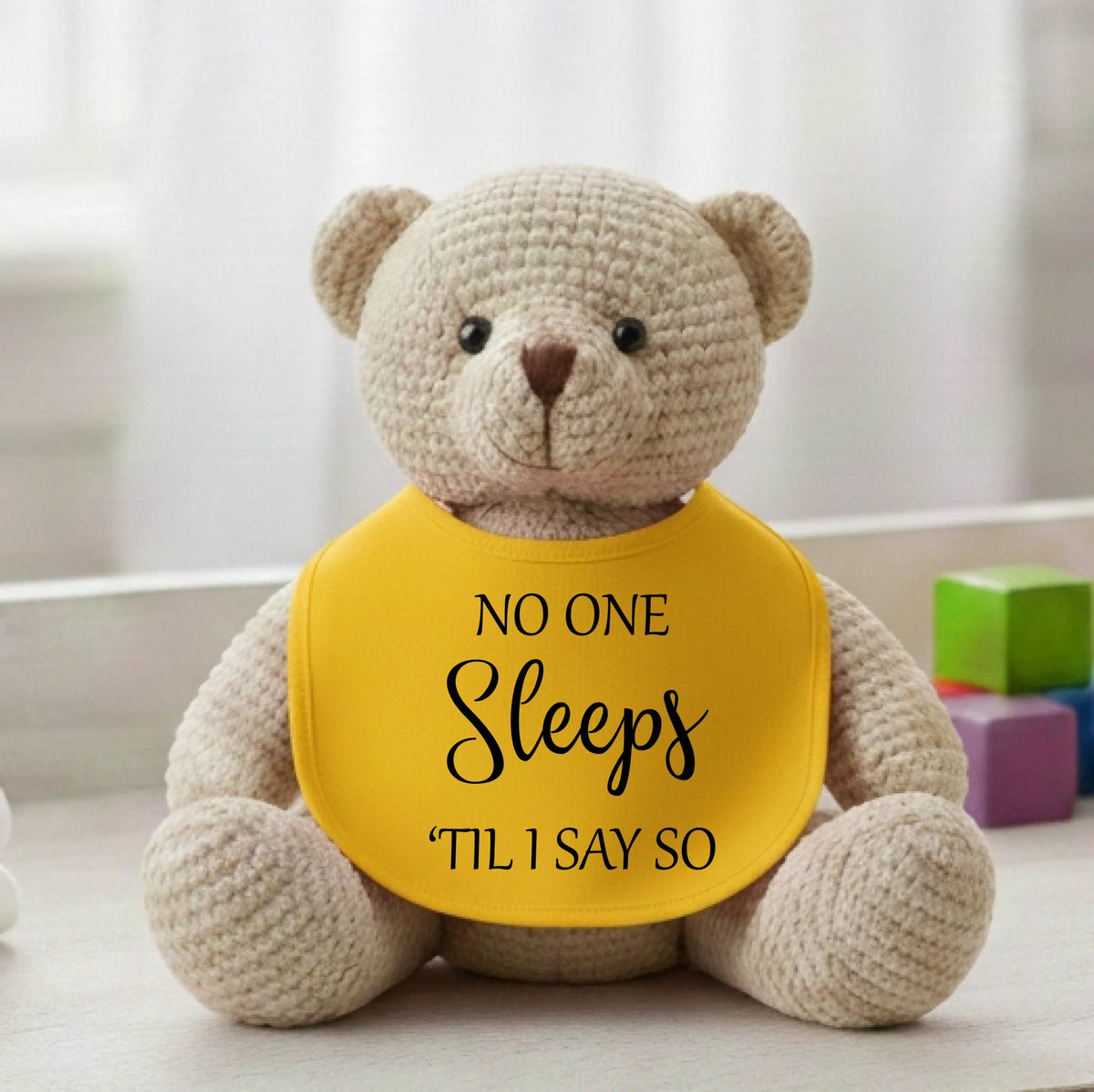 No One Sleeps Till I Say So - Baby Bib - Fou Tees