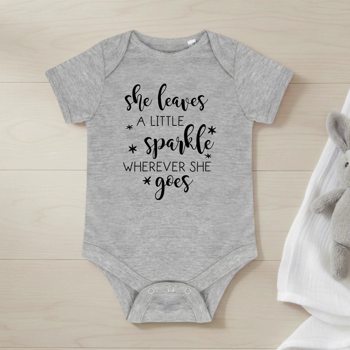She Leaves A Little Sparkle - Baby Bodysuit - Fou Tees