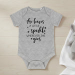 She Leaves A Little Sparkle - Baby Bodysuit - Fou Tees