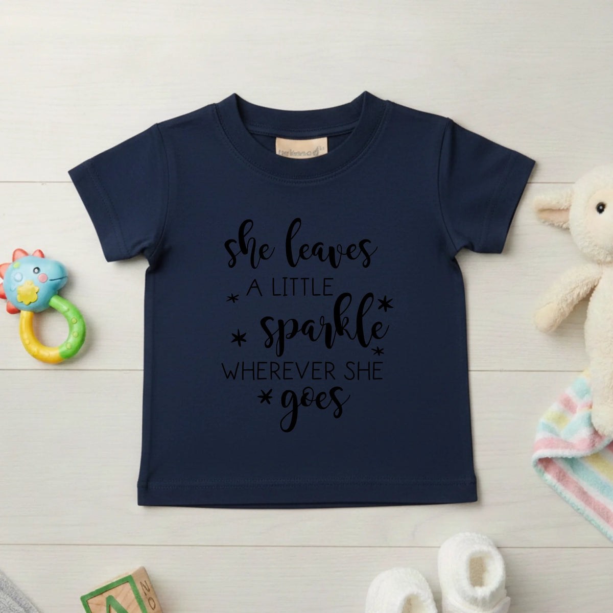 She Leaves A Little Sparkle - Baby T-shirt - Fou Tees