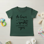 She Leaves A Little Sparkle - Baby T-shirt - Fou Tees