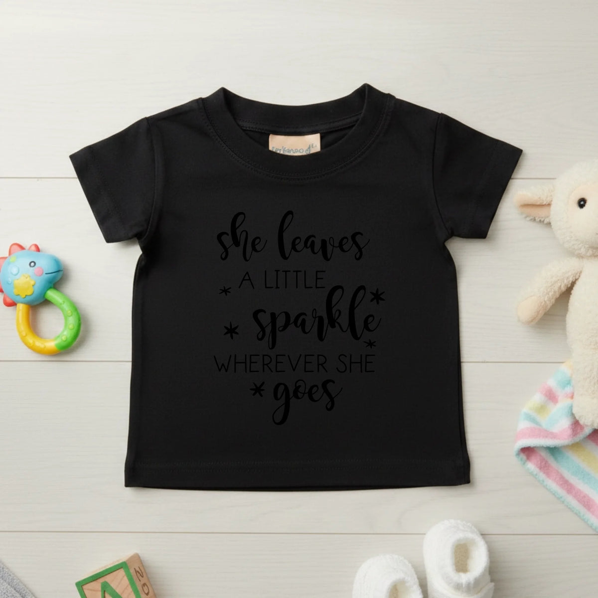 She Leaves A Little Sparkle - Baby T-shirt - Fou Tees