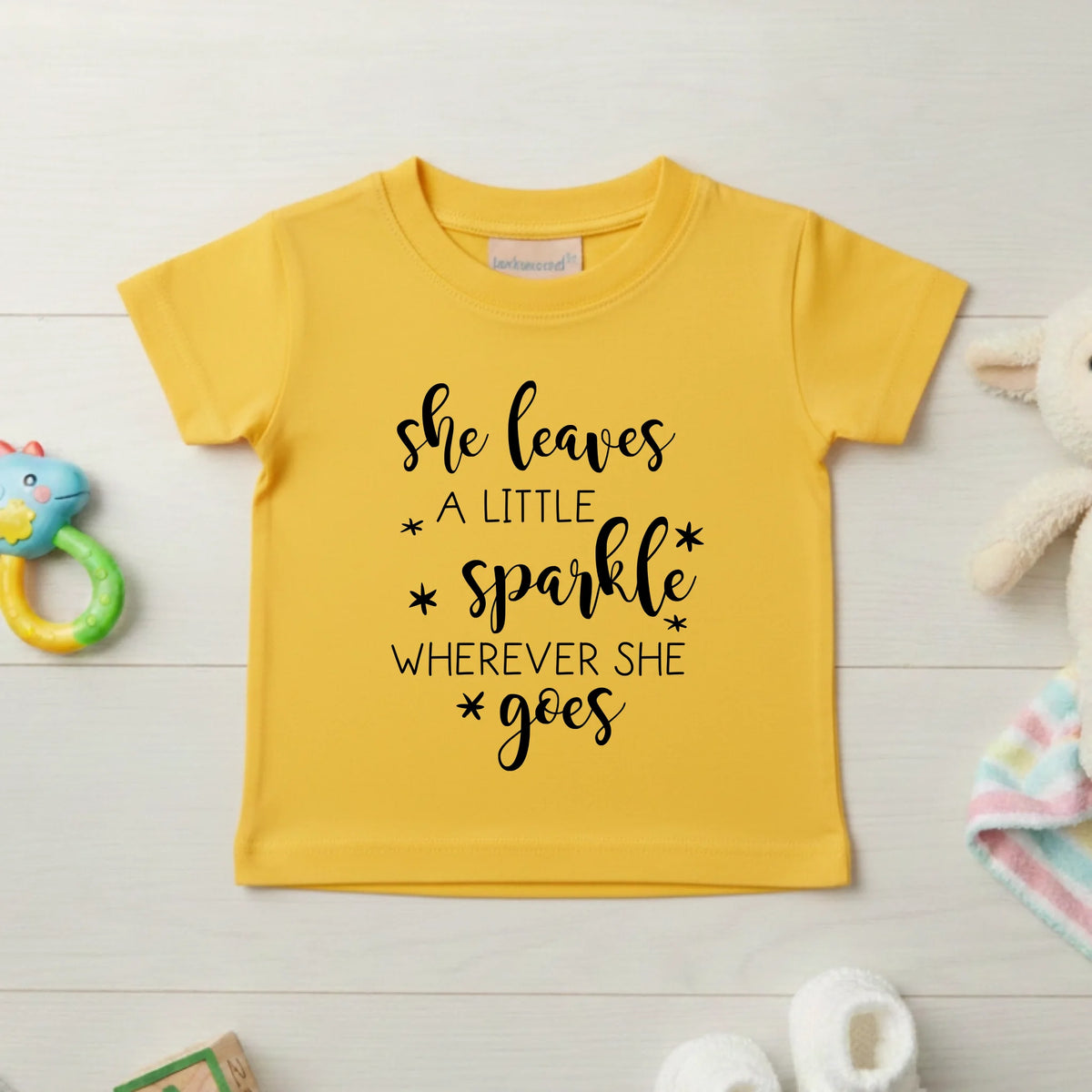 She Leaves A Little Sparkle - Baby T-shirt - Fou Tees