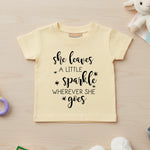 She Leaves A Little Sparkle - Baby T-shirt - Fou Tees